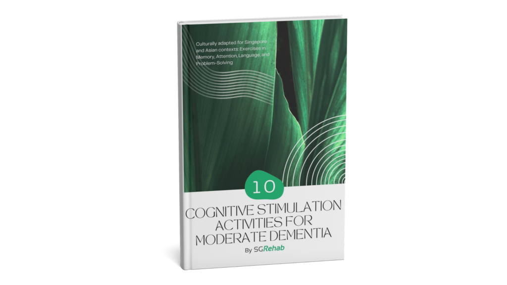 Cover page for the ebook 10 Cognitive Stimulation Activities for Moderate Dementia